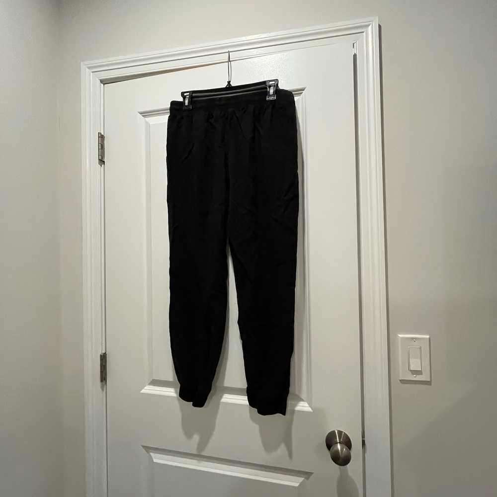 Black Linen Joggers